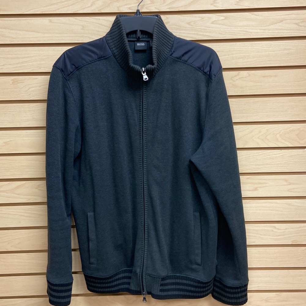 HUGO BOSS MEN ZIP UP CARDIGAN SWEATER SIZE XL